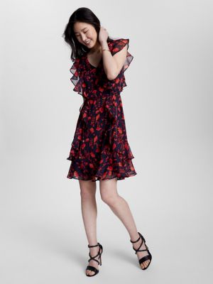 Tommy hilfiger floral outlet chiffon dress