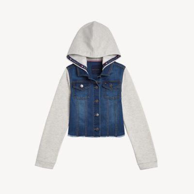 tommy hilfiger mix hooded jacket