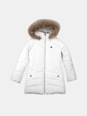 tommy hilfiger coat fur hood