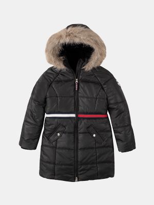 tommy hilfiger long down jacket