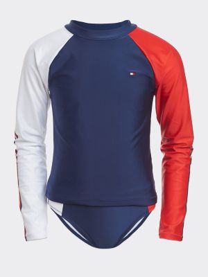 tommy hilfiger long sleeve swimsuit