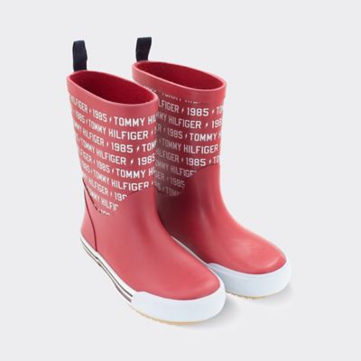TH Kids Red Rain Boot | Tommy Hilfiger