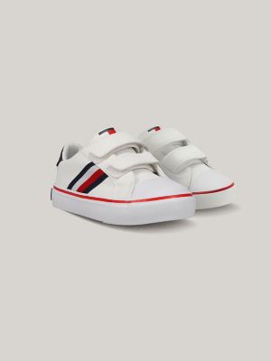 Kids' White Sneaker, White