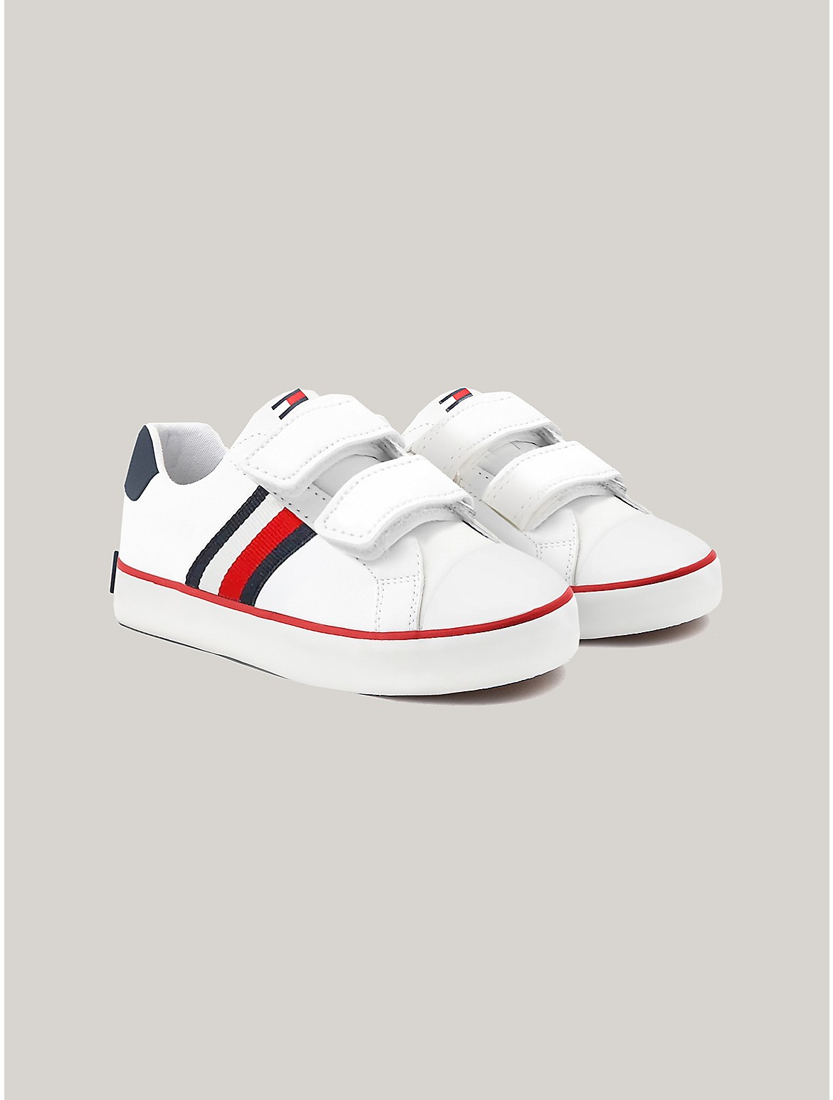 Tommy Hilfiger Kids' White Sneaker - White - 10T