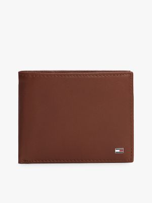 Pebbled Leather Bifold Wallet, Tan