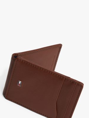Мужские кошельки Tommy Hilfiger Pebbled Leather Magnetic Bifold Wallet — фото 2