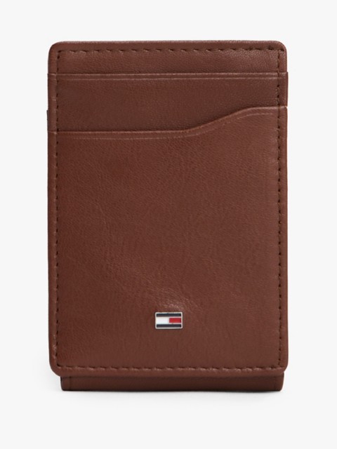 Мужские кошельки Tommy Hilfiger Pebbled Leather Magnetic Bifold Wallet