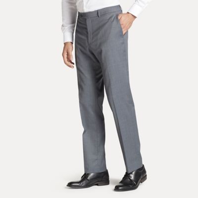 Regular Fit Suit Pant In Solid Grey 