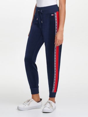 tommy hilfiger taped joggers women's