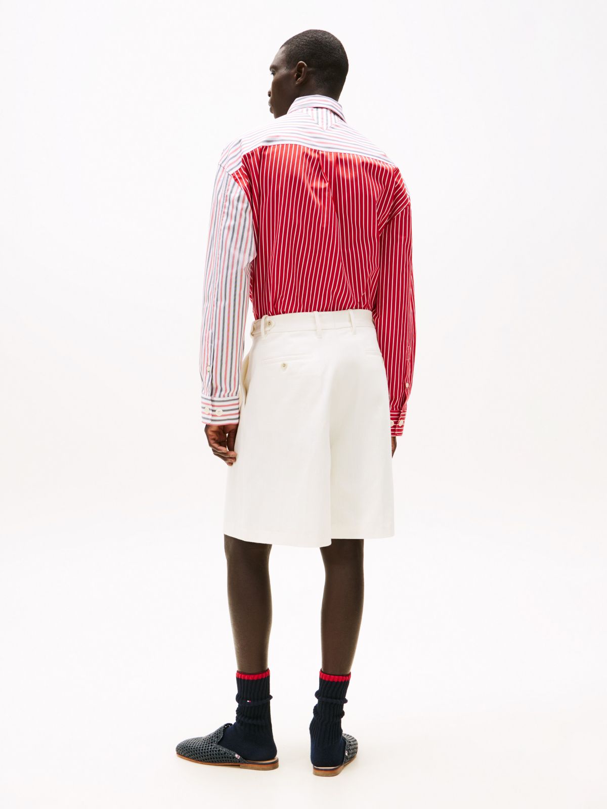 Wide Leg Chino Short — White