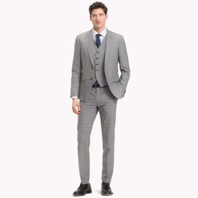 tommy hilfiger grey suit