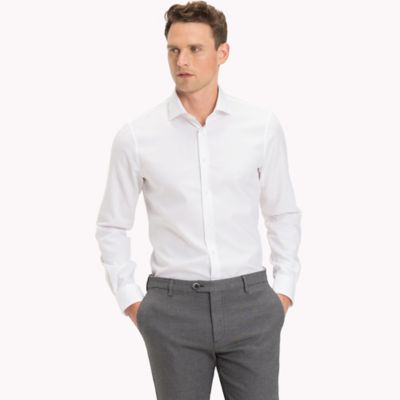 tommy hilfiger men's slim fit dress shirts