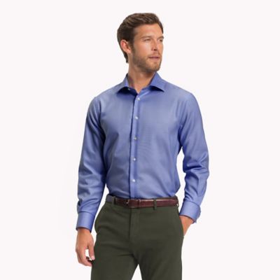 tommy hilfiger athletic fit stretch dress shirt