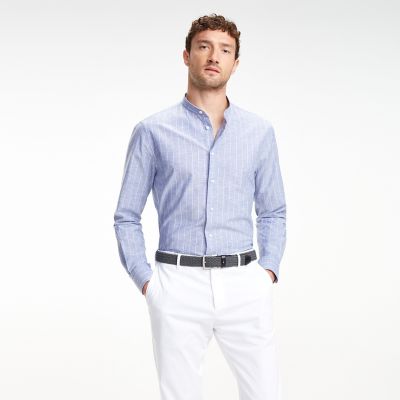 tommy hilfiger mandarin collar shirt