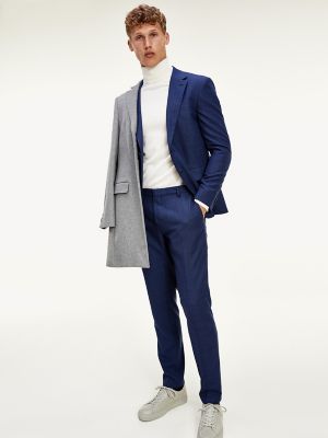 Slim Fit TH Flex Wool Suit Pant in Glen 