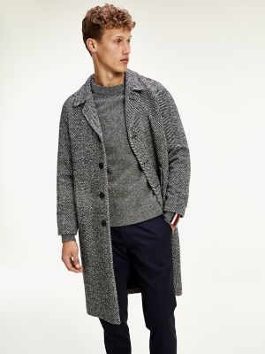 men's wool herringbone overcoat