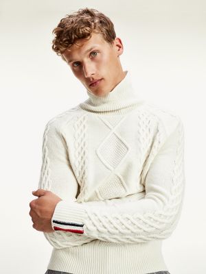 tommy icons mock neck jumper