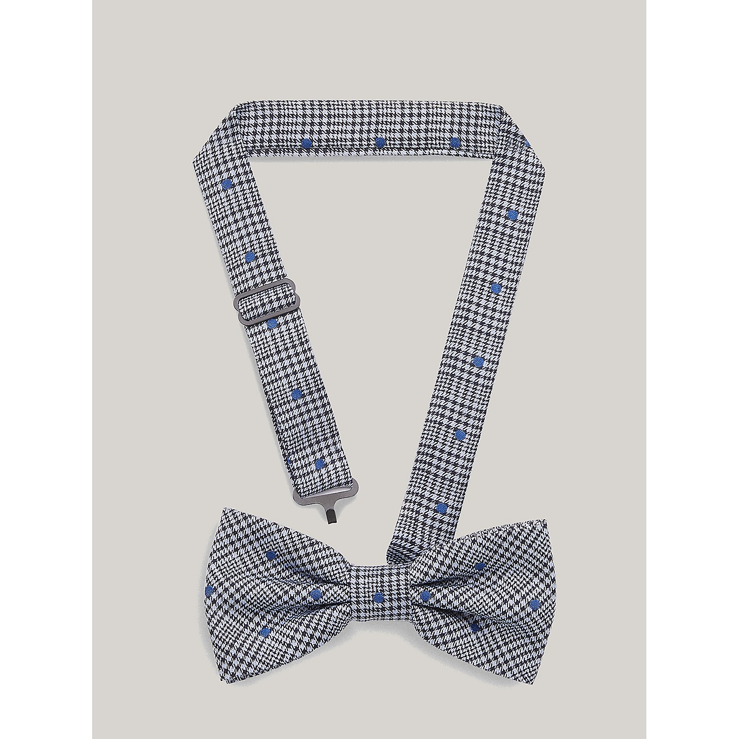 TOMMY HILFIGER Silk Dot Houndstooth Bow Tie