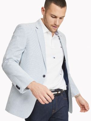 Regular Fit Essential Seersucker Blazer 