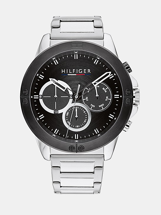 telex Alle sammen raid Explorer Stainless Steel Bracelet Watch with Sub-Dials | Tommy Hilfiger