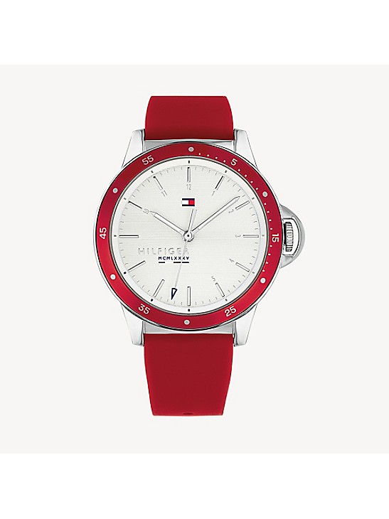 Sport With Red Silicone Strap | Tommy Hilfiger