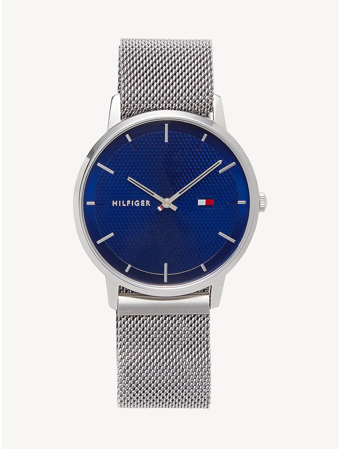 Tommy Hilfiger Men's Mesh Watch with Magnetic Strap - Blue