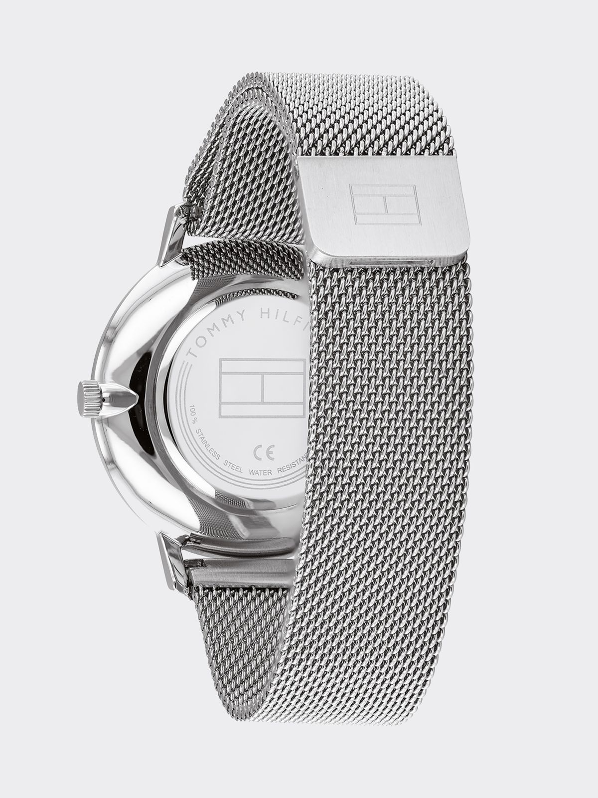 Stainless Steel Watch with Magnetic Strap — Silver