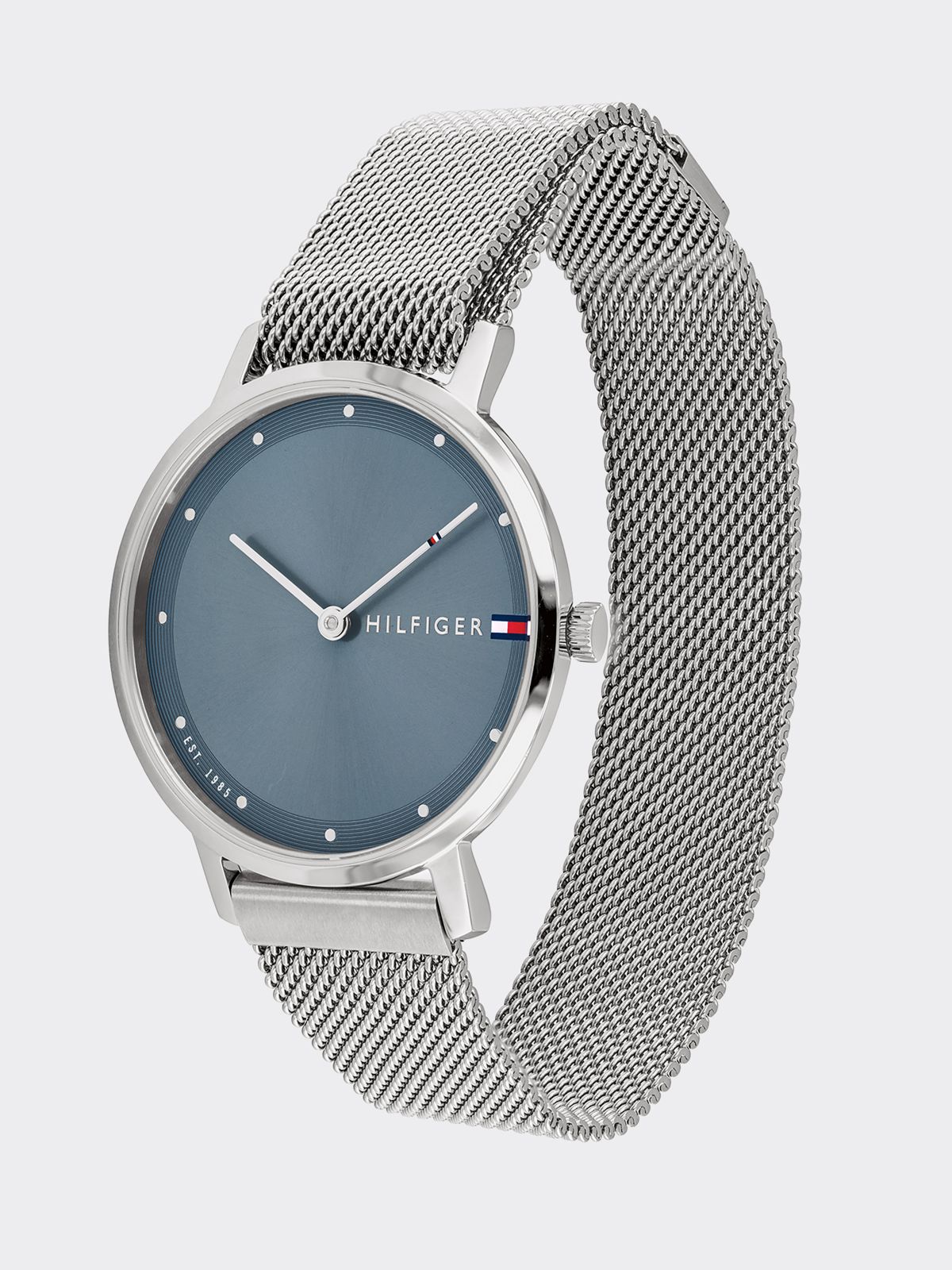 Stainless Steel Watch with Magnetic Strap — Silver