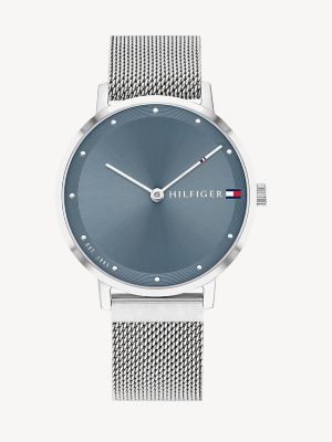 Stainless Steel Watch with Magnetic Strap, Silver