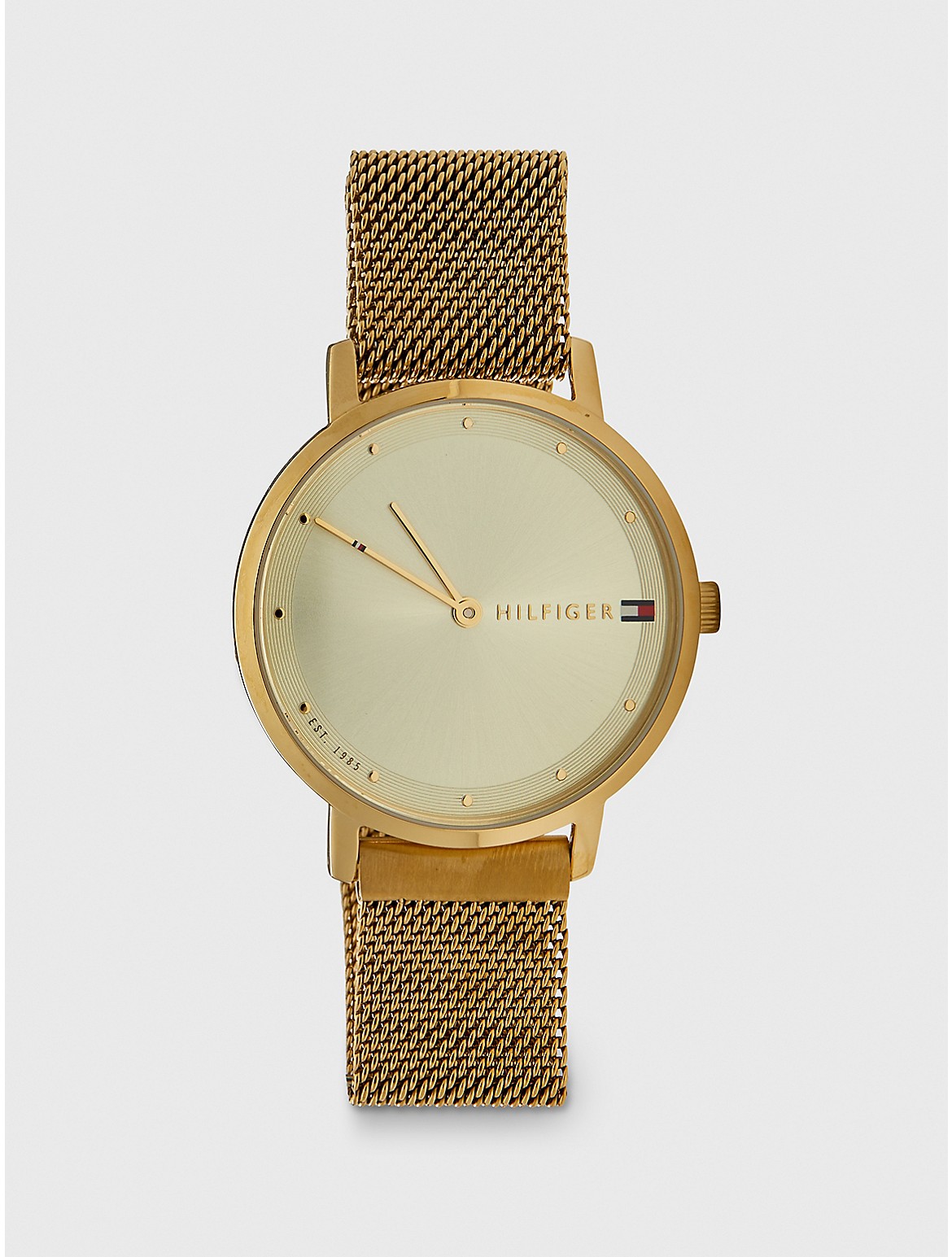 Tommy Hilfiger Women's Gold Watch with Magnetic Strap - Yellow