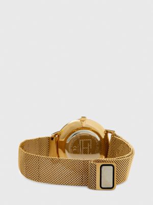 Женские часы Tommy Hilfiger Gold Watch with Magnetic Strap, цвет: Золотой — фото 4