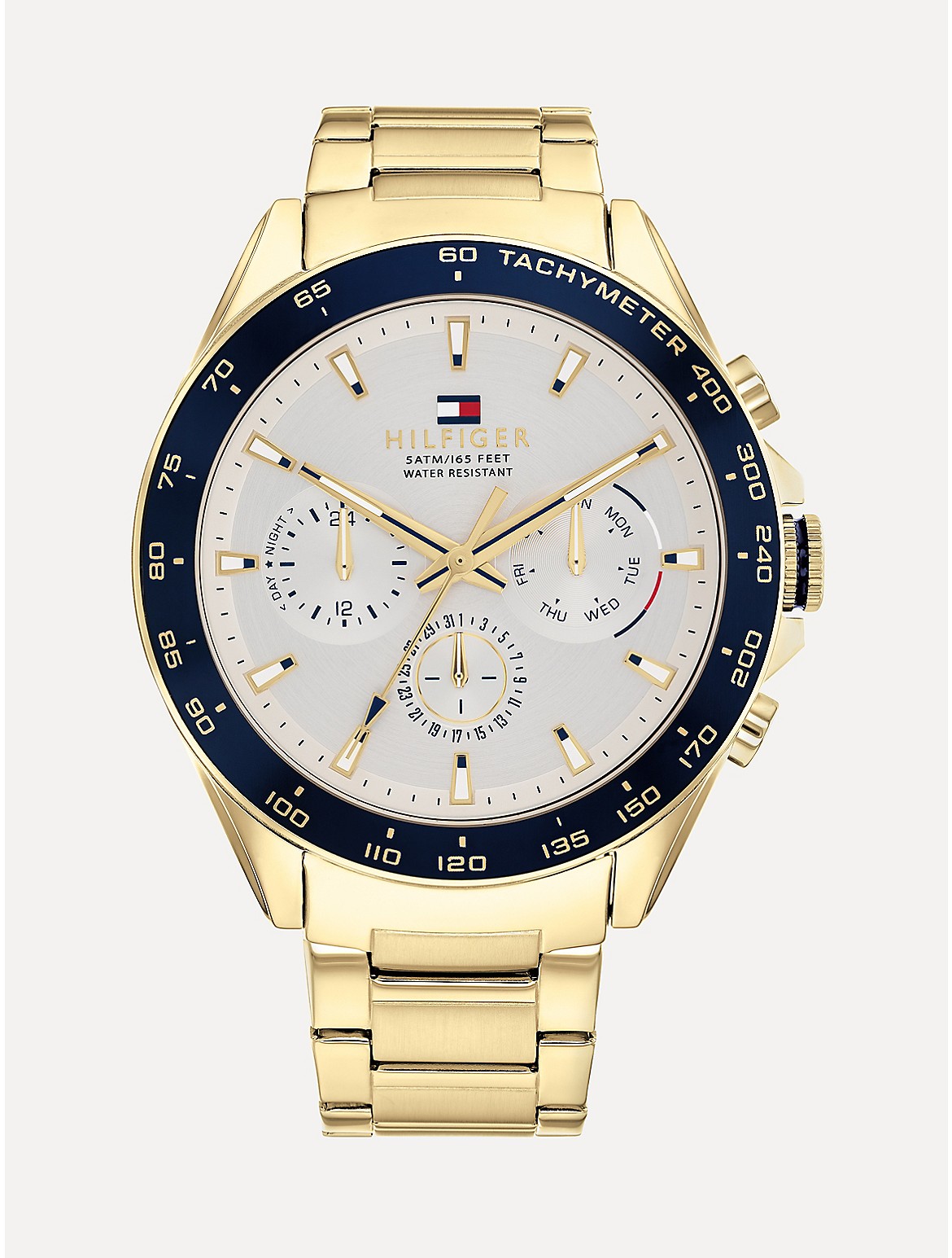Tommy Hilfiger Men's Sport Watch with Gold Bracelet - Metallic