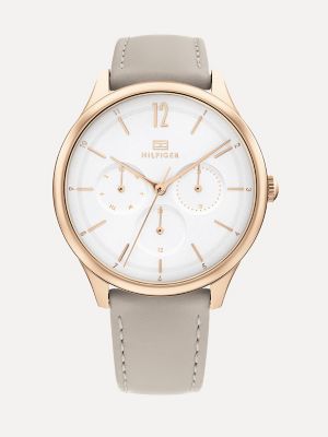 Tommy hilfiger women's leather on sale watch