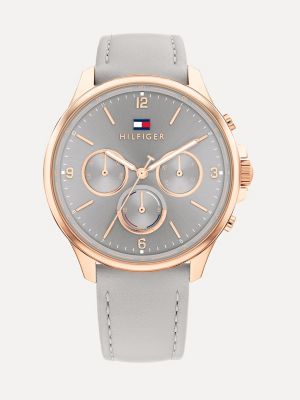 tommy hilfiger watch with leather strap