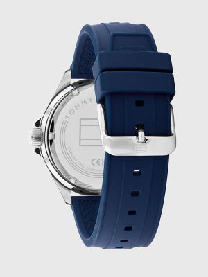 Tommy hilfiger watch blue rubber cheap strap