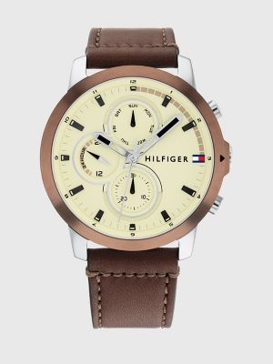 Tommy hilfiger best sale watch leather