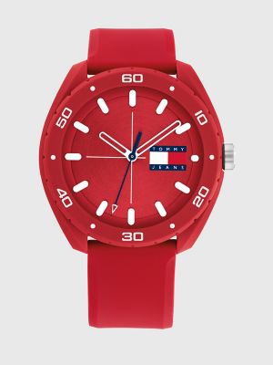 Tommy hilfiger store watches red