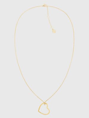 Gold-Tone Heart Necklace, Gold