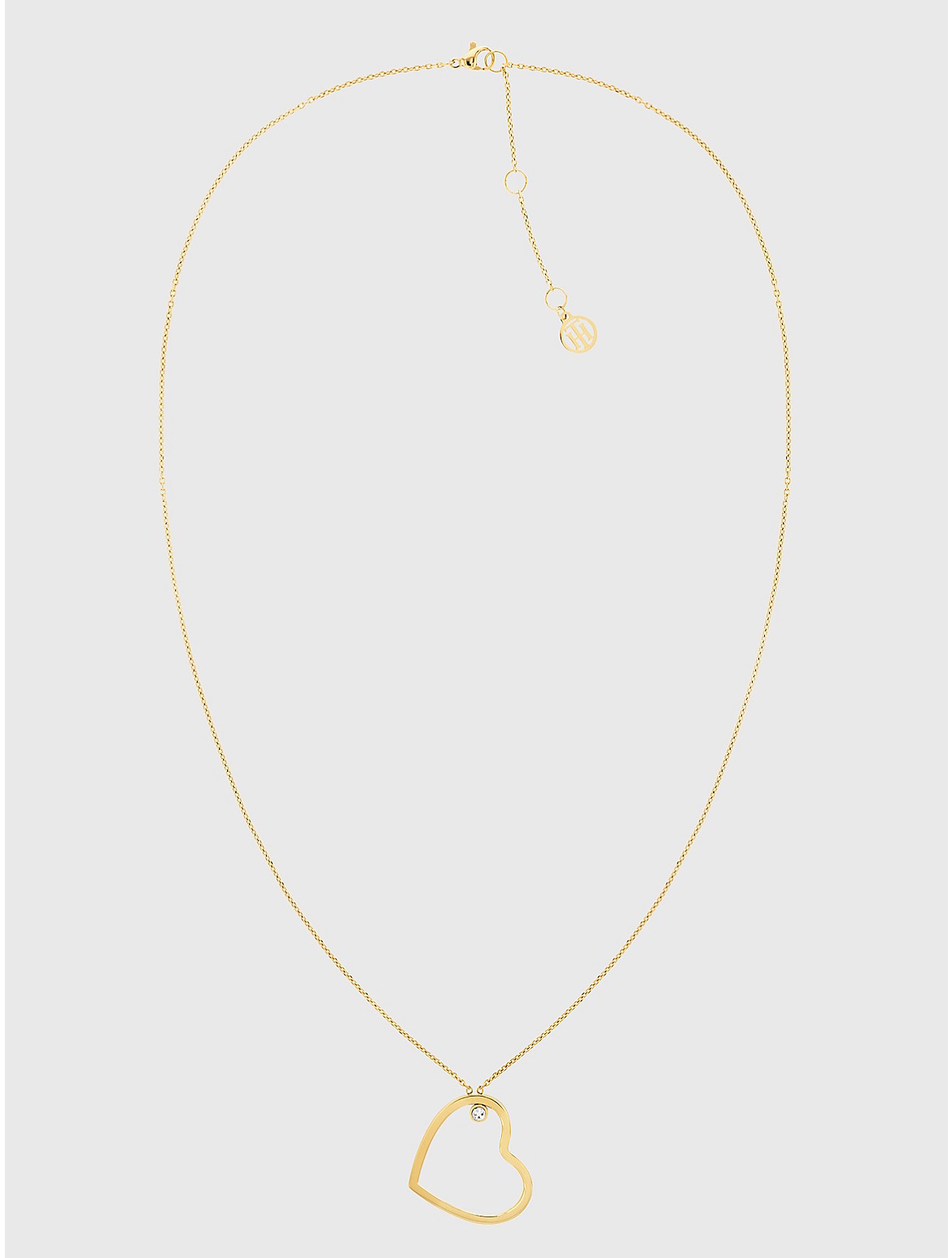 Tommy Hilfiger Women's Gold-Tone Heart Necklace - Metallic