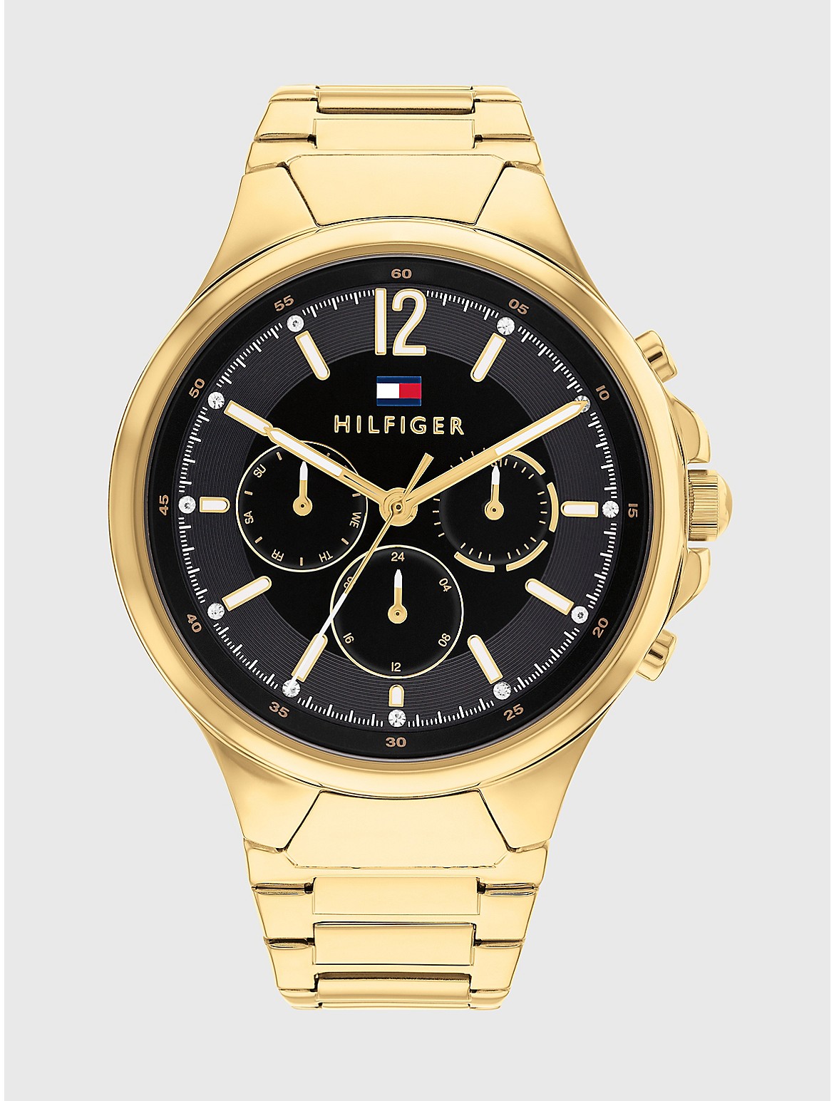 Tommy Hilfiger Women's Sport Watch with Gold-Tone Bracelet - Metallic
