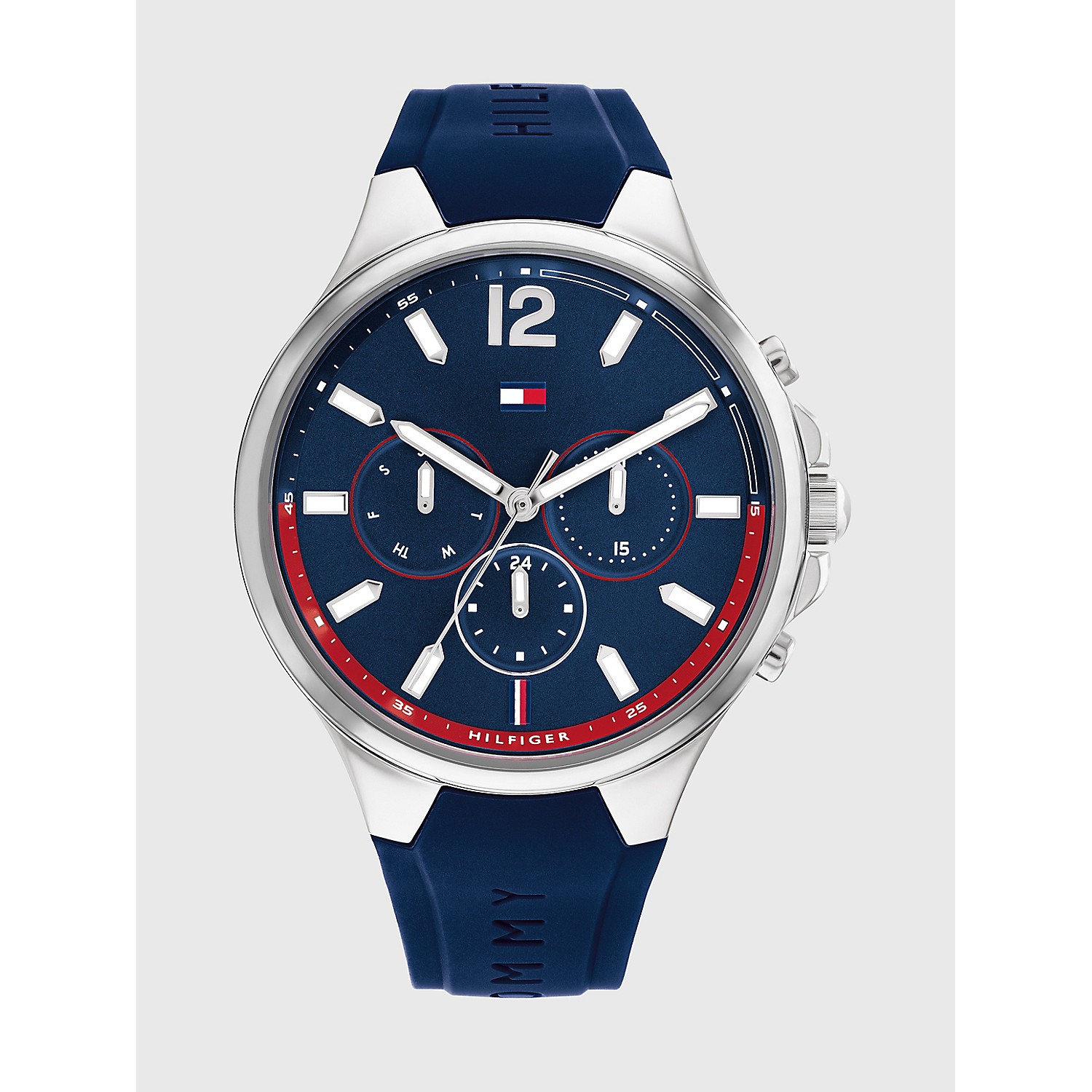 TOMMY HILFIGER Sport Watch with Navy Silicone Strap