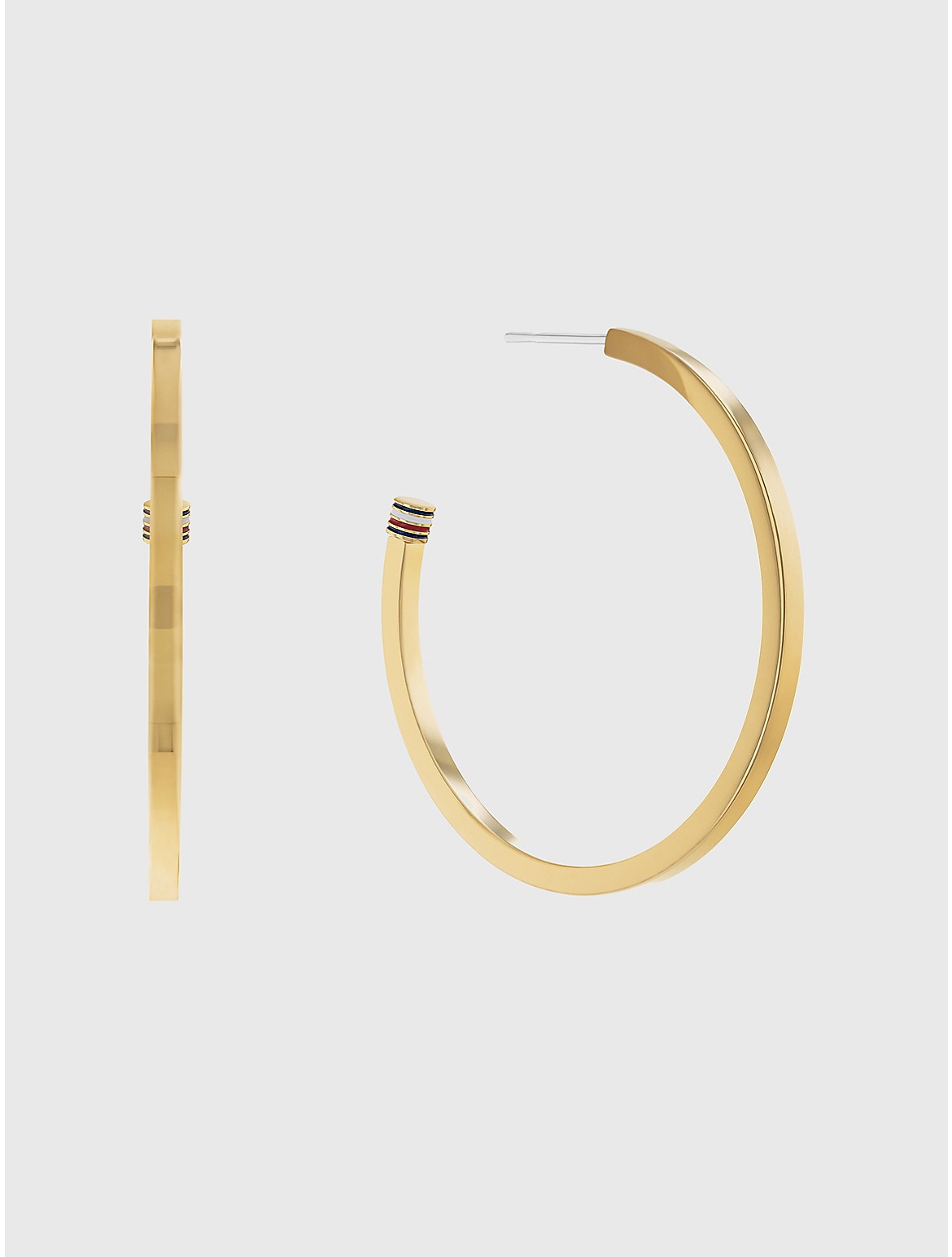 Tommy Hilfiger Women's Gold-Tone Hoop Earring - Metallic