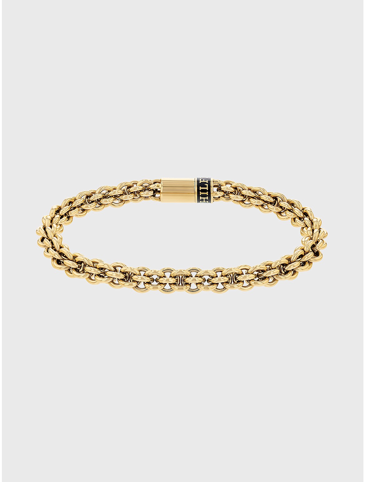 Tommy Hilfiger Men's Gold-Tone Intertwined Chain Bracelet - Metallic