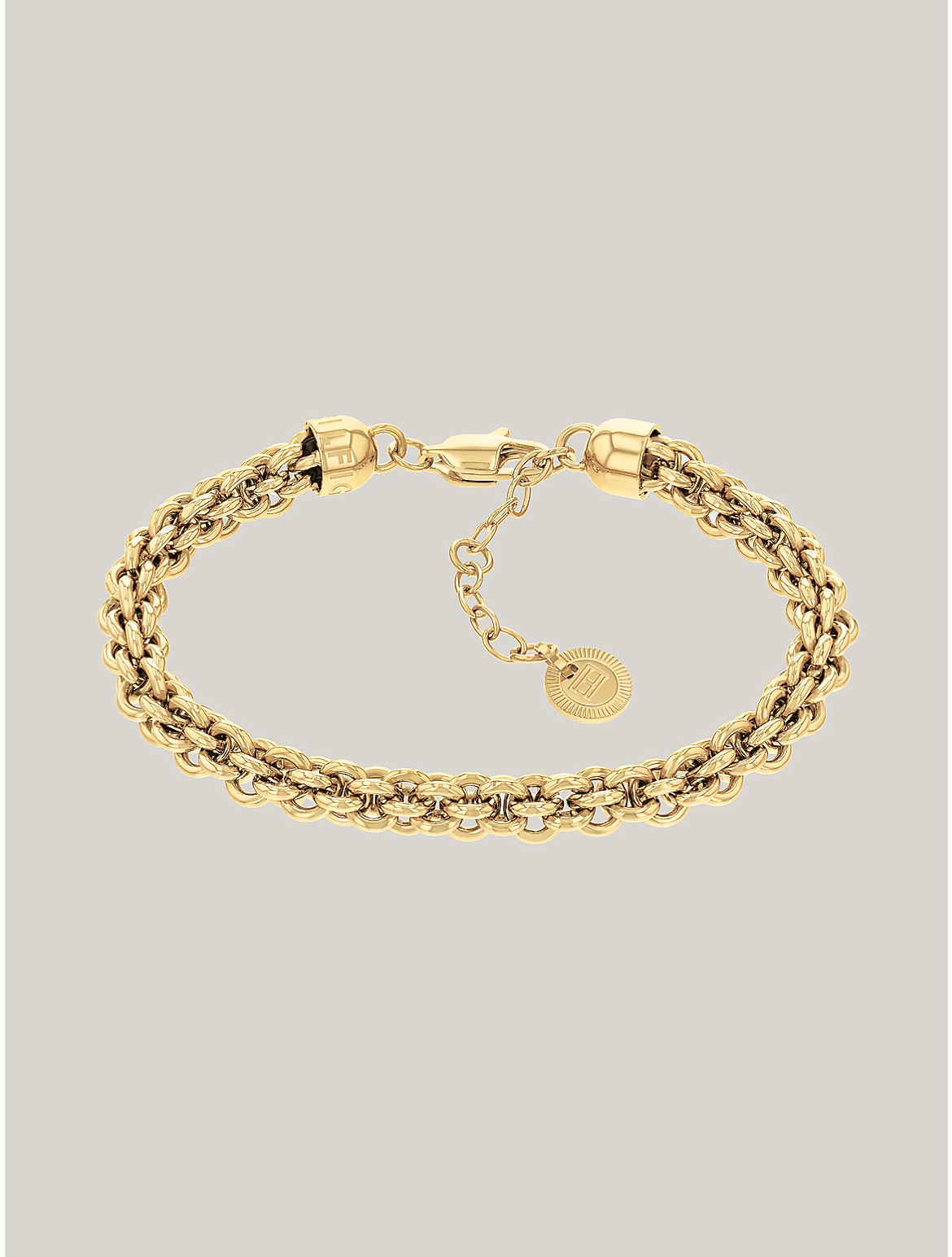Tommy Hilfiger Women's Gold-Tone Intertwined Chain Bracelet - Metallic