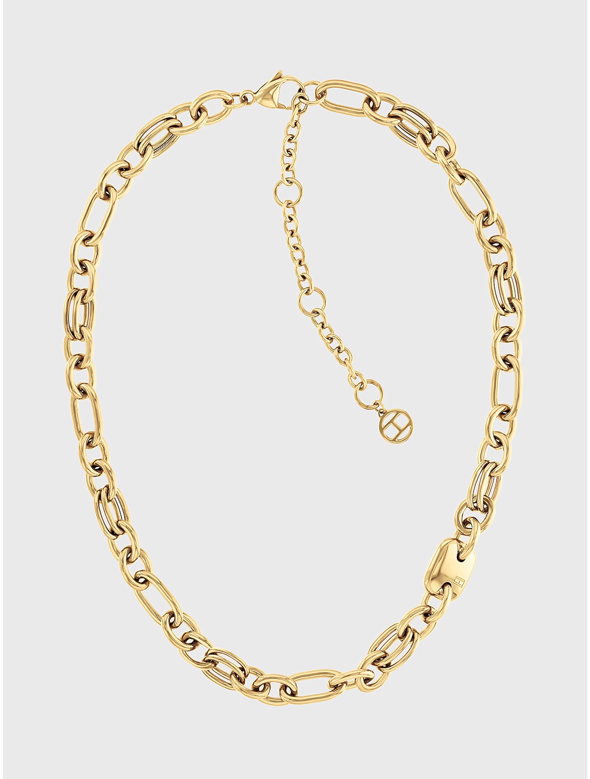 Tommy Hilfiger Women's Mixed Chain Link Gold-Tone Necklace - Metallic