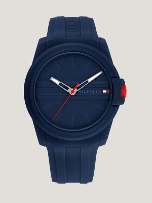 Tommy hilfiger blue outlet silicone strap watch