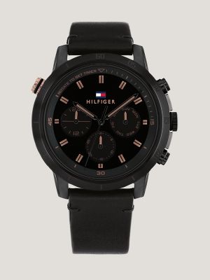 Tommy hilfiger black store strap watches