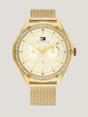 Sport Watch with Gold Mesh Bracelet | Tommy Hilfiger