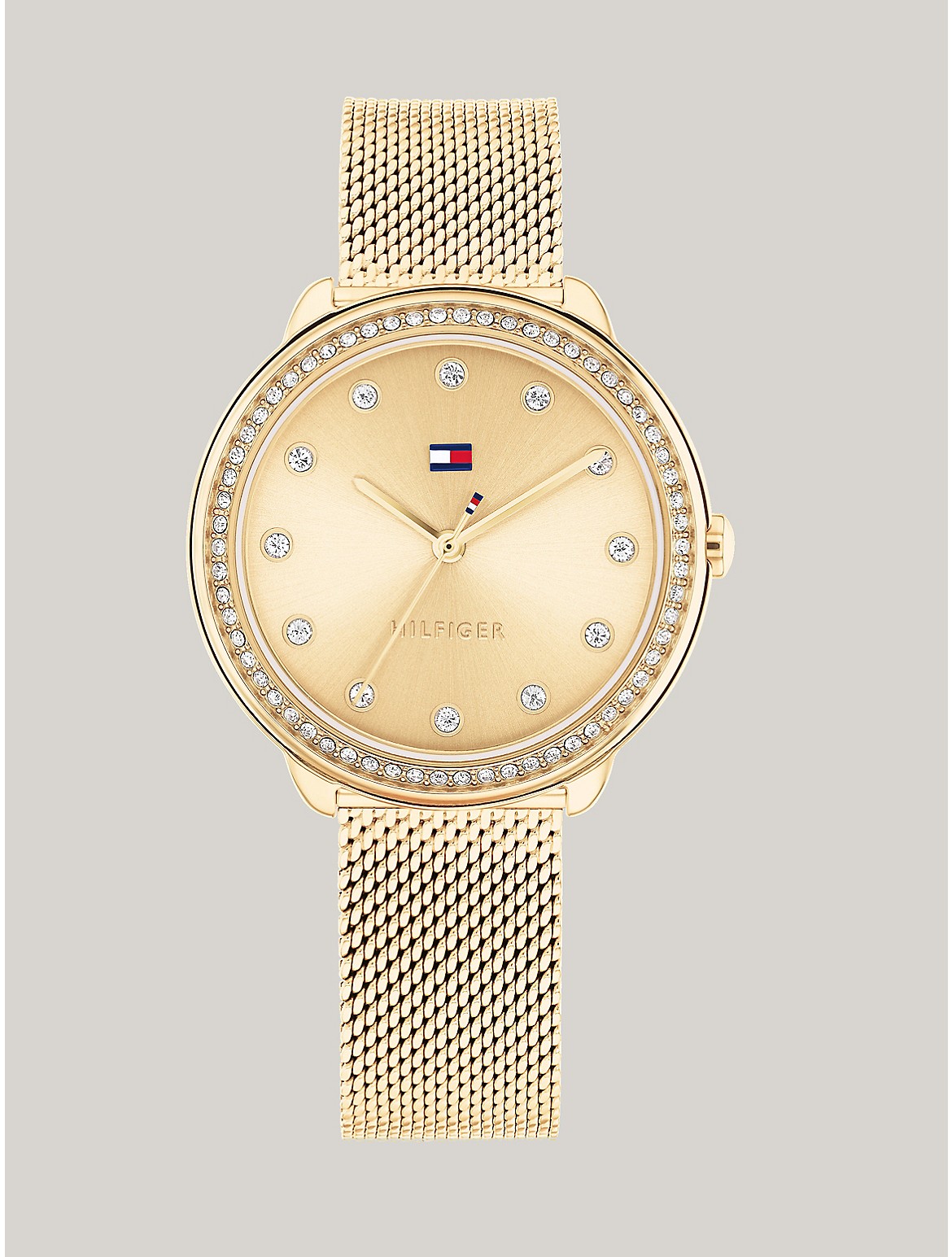 Tommy Hilfiger Women's 32MM Gold-Plated Mesh Bracelet Watch