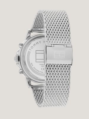 Dress Watch with Mesh Bracelet, White
